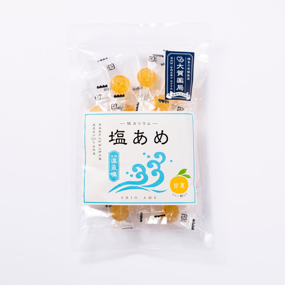 天然温泉塩 塩あめ 疲労回復 熱中症対策 カルシウム ミネラル
