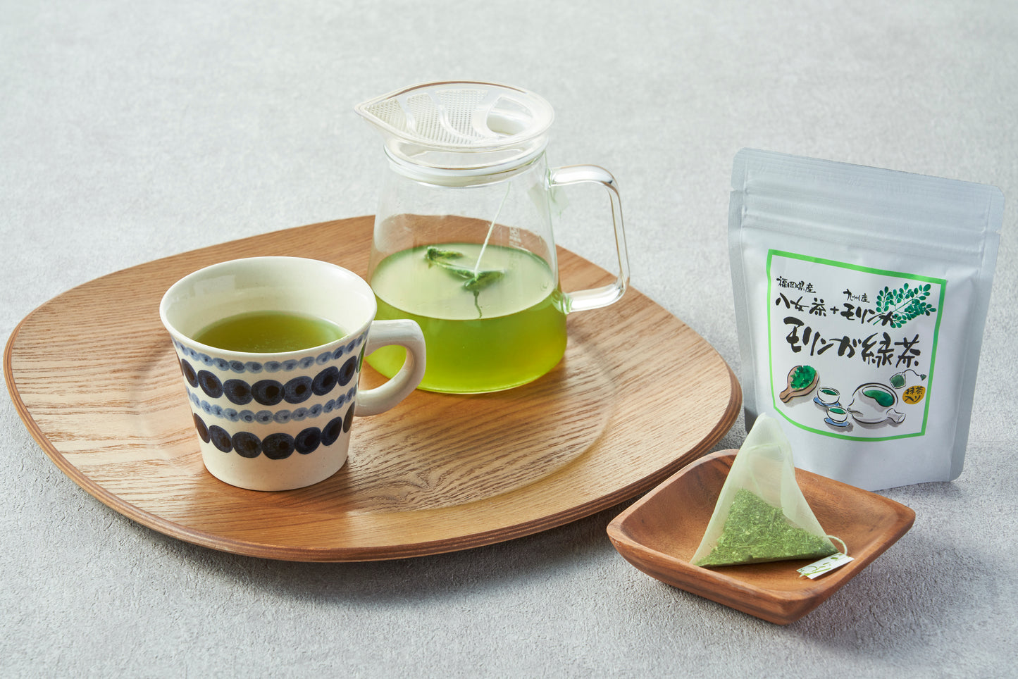 Omamori モリンガ緑茶 福岡県産 八女茶 抹茶 ブレンド 健康茶